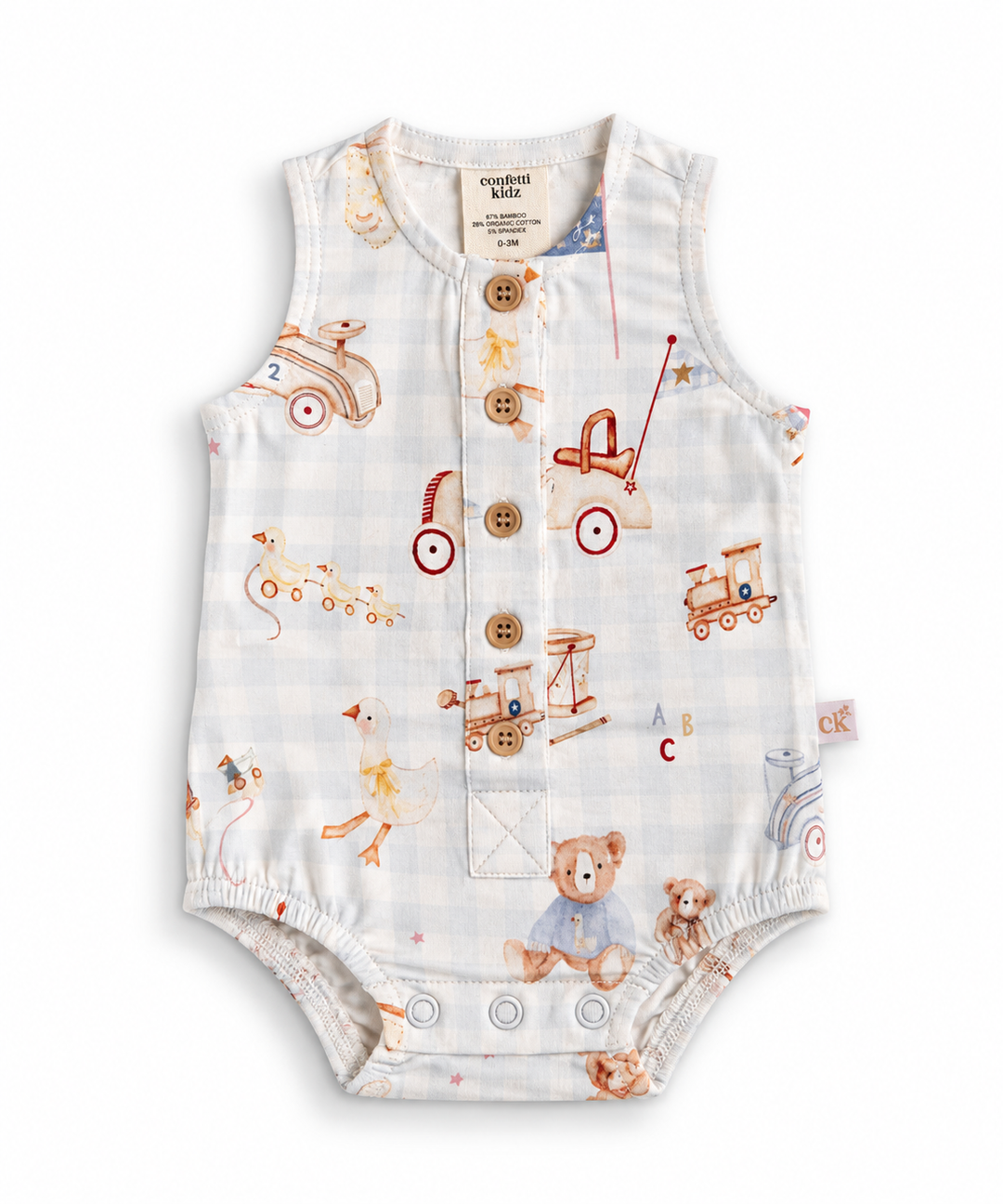 Confetti Kidz Toy Parade - Button-up Romper