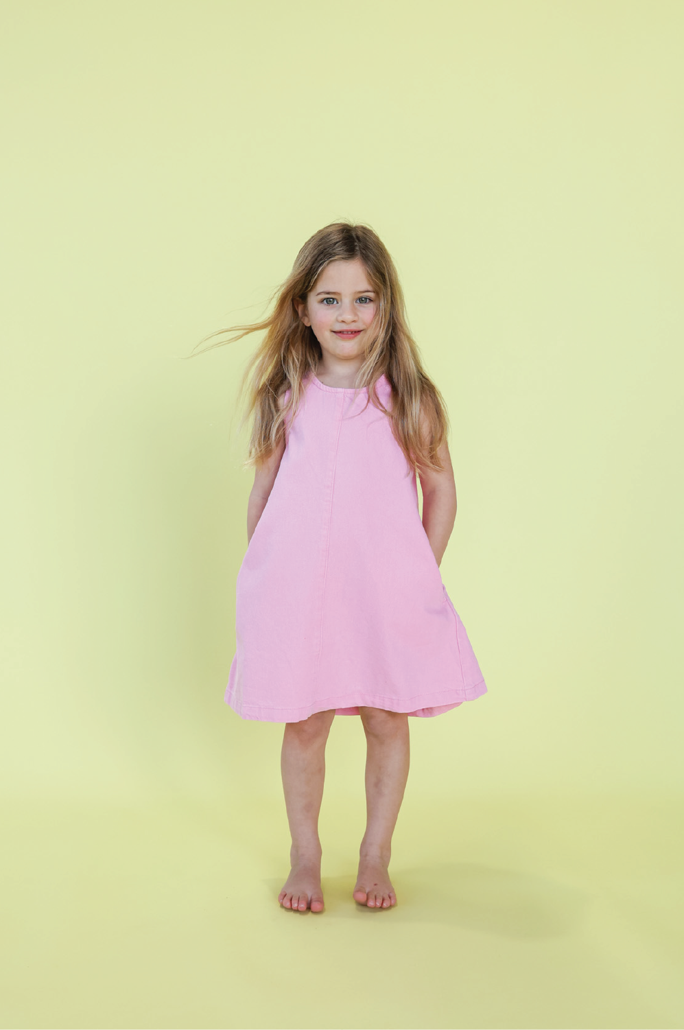 Grown Organic Shift Denim Dress - Candy