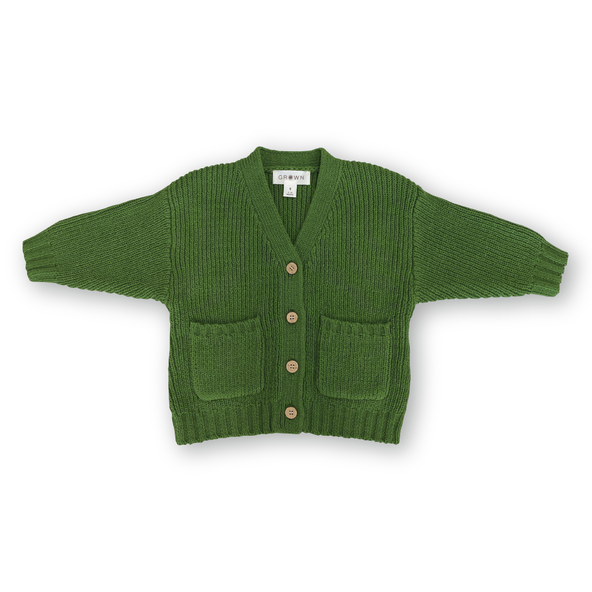 Grown Pocket Cardigan - Verde