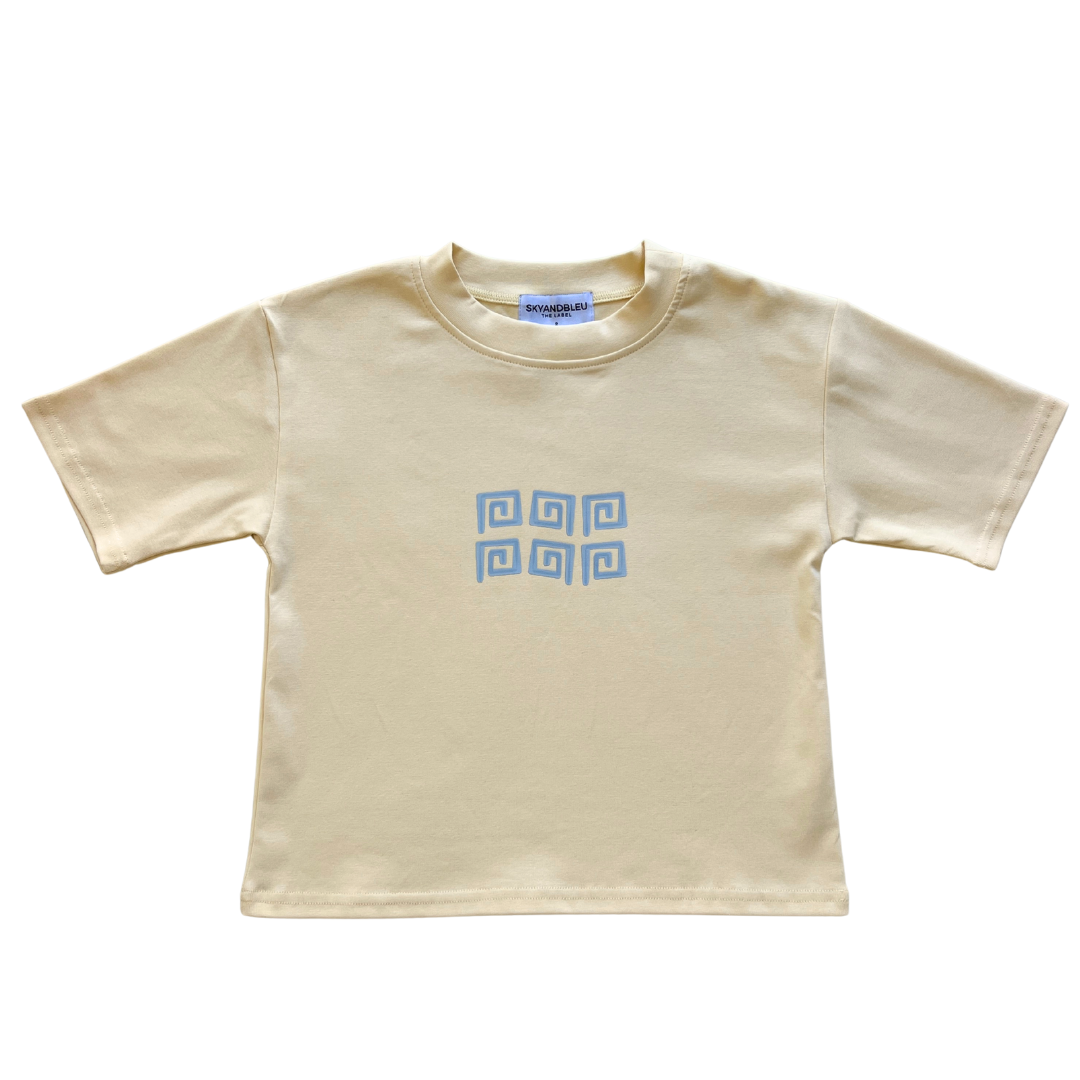 Sky & Bleu Waves Tee