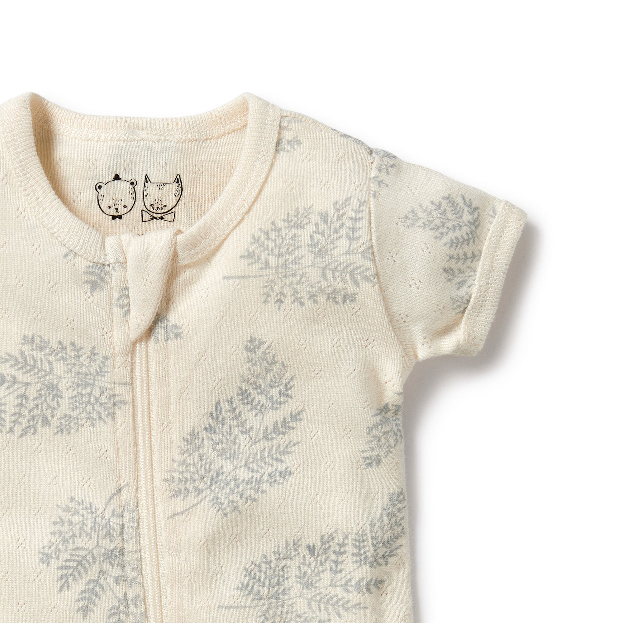 Wilson & Frenchy Forever Ferns Pointelle Boyleg Zipsuit
