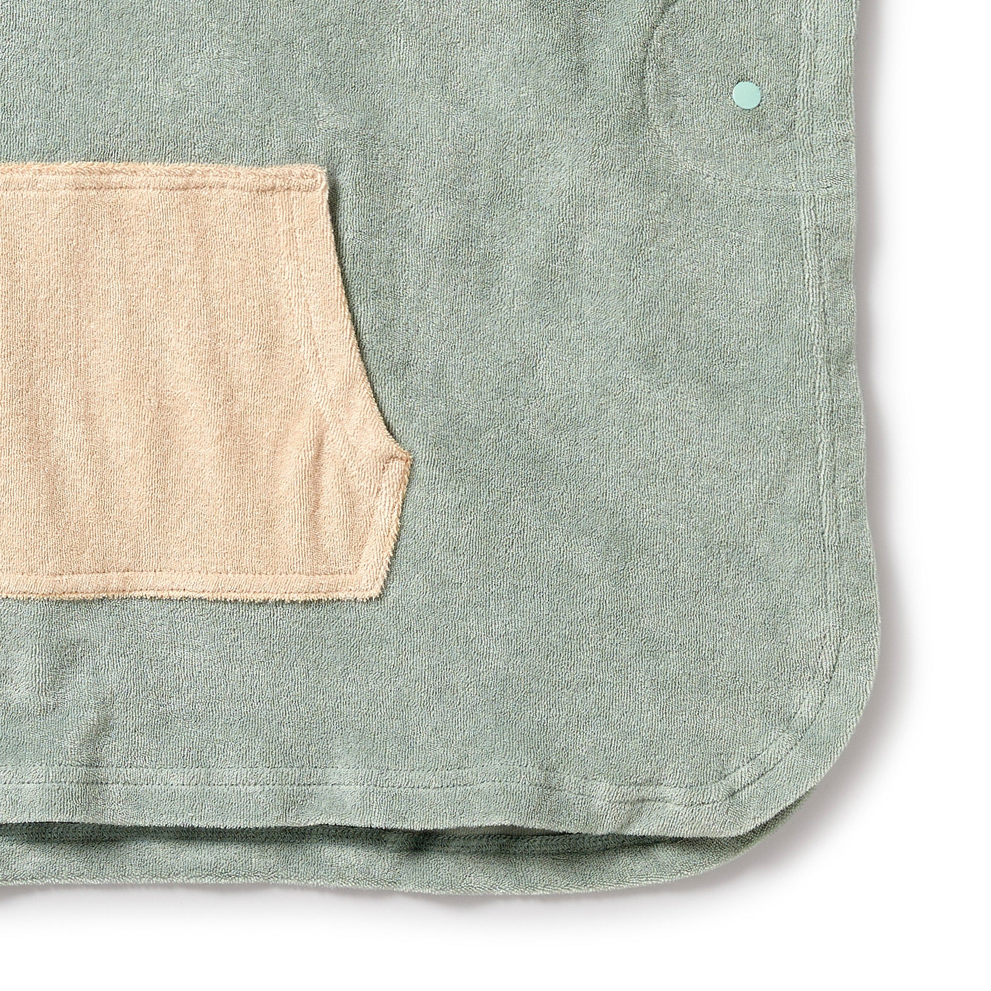 Wilson & Frenchy Pistachio Organic Terry Hooded Poncho