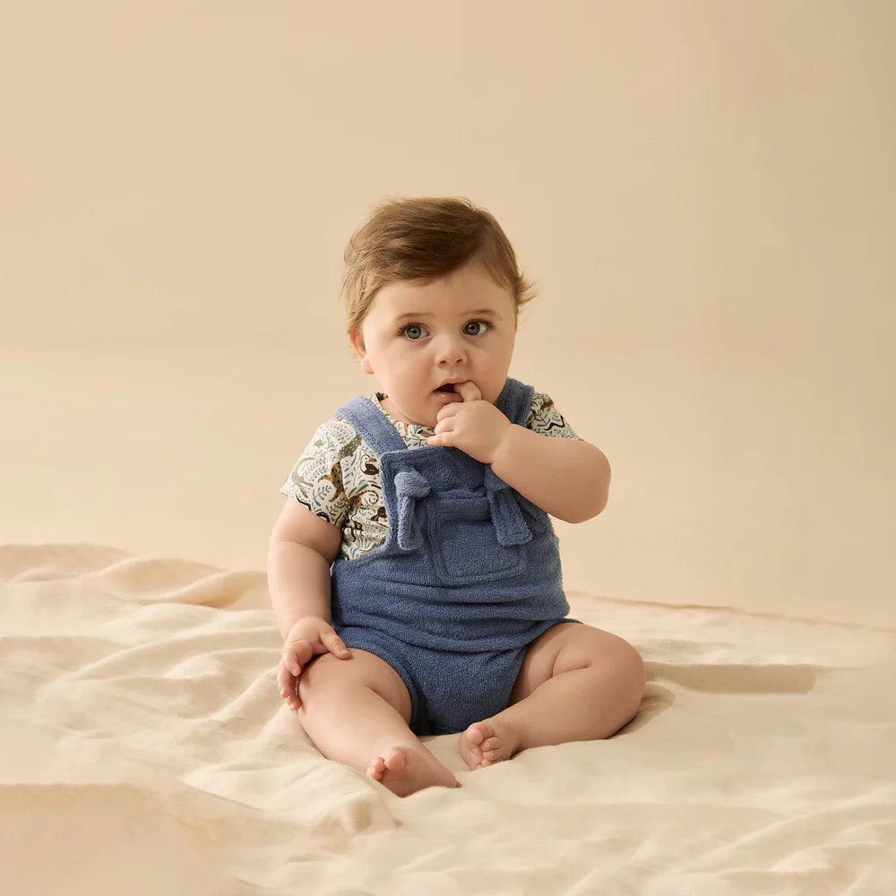 Wilson & Frenchy Deep Blue Organic Terry Overall - Deep Blue