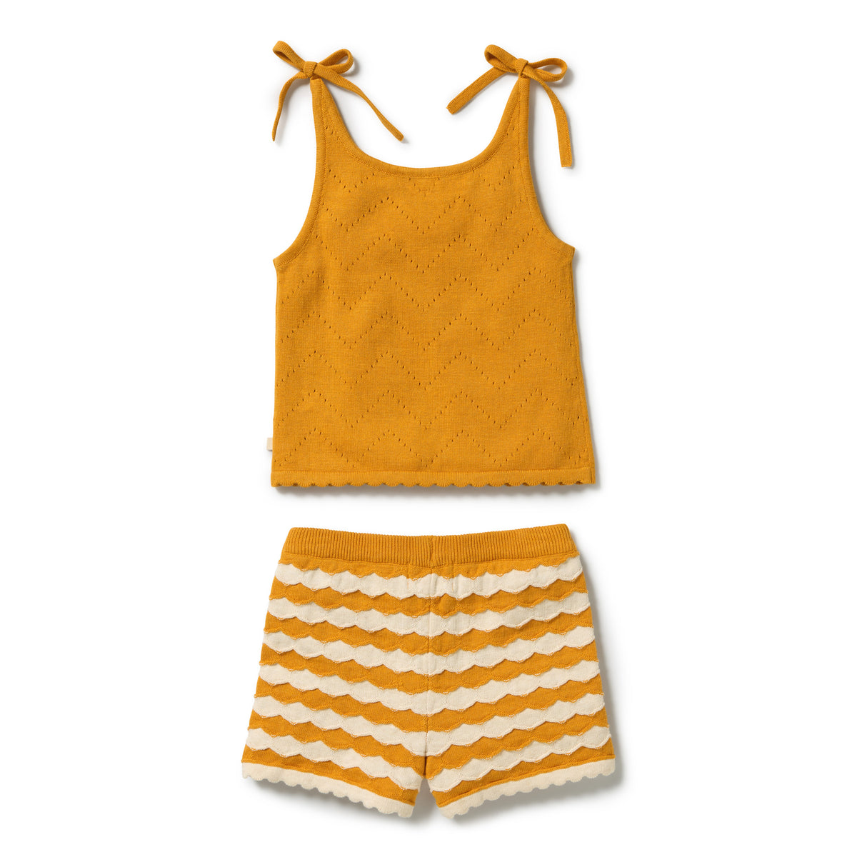 Wilson & Frenchy Marmalade Organic Knitted Chevron Set