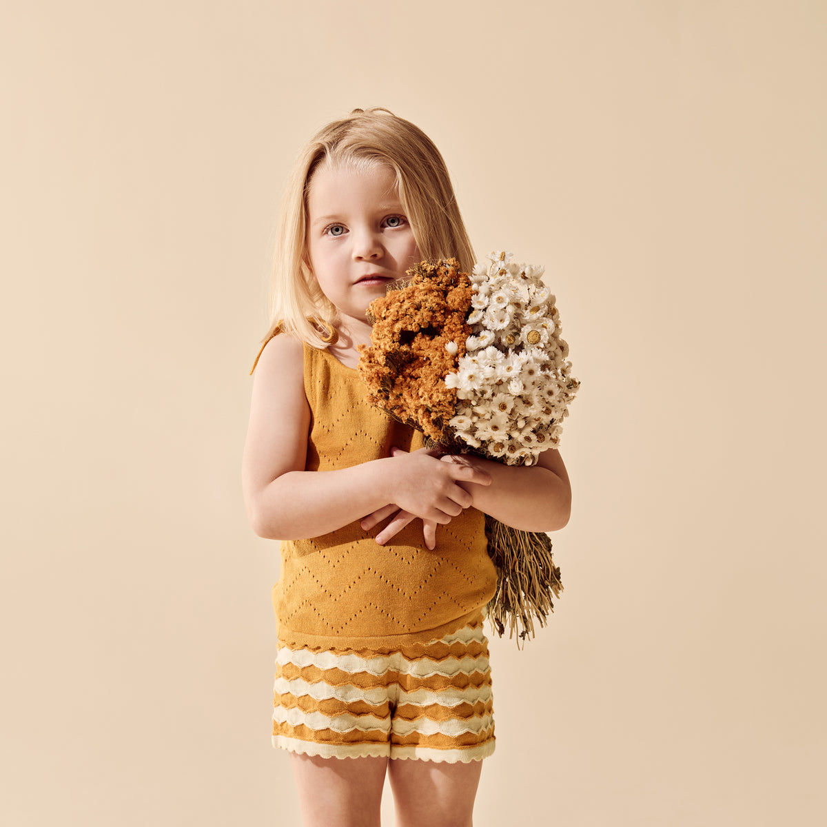 Wilson & Frenchy Marmalade Organic Knitted Chevron Set
