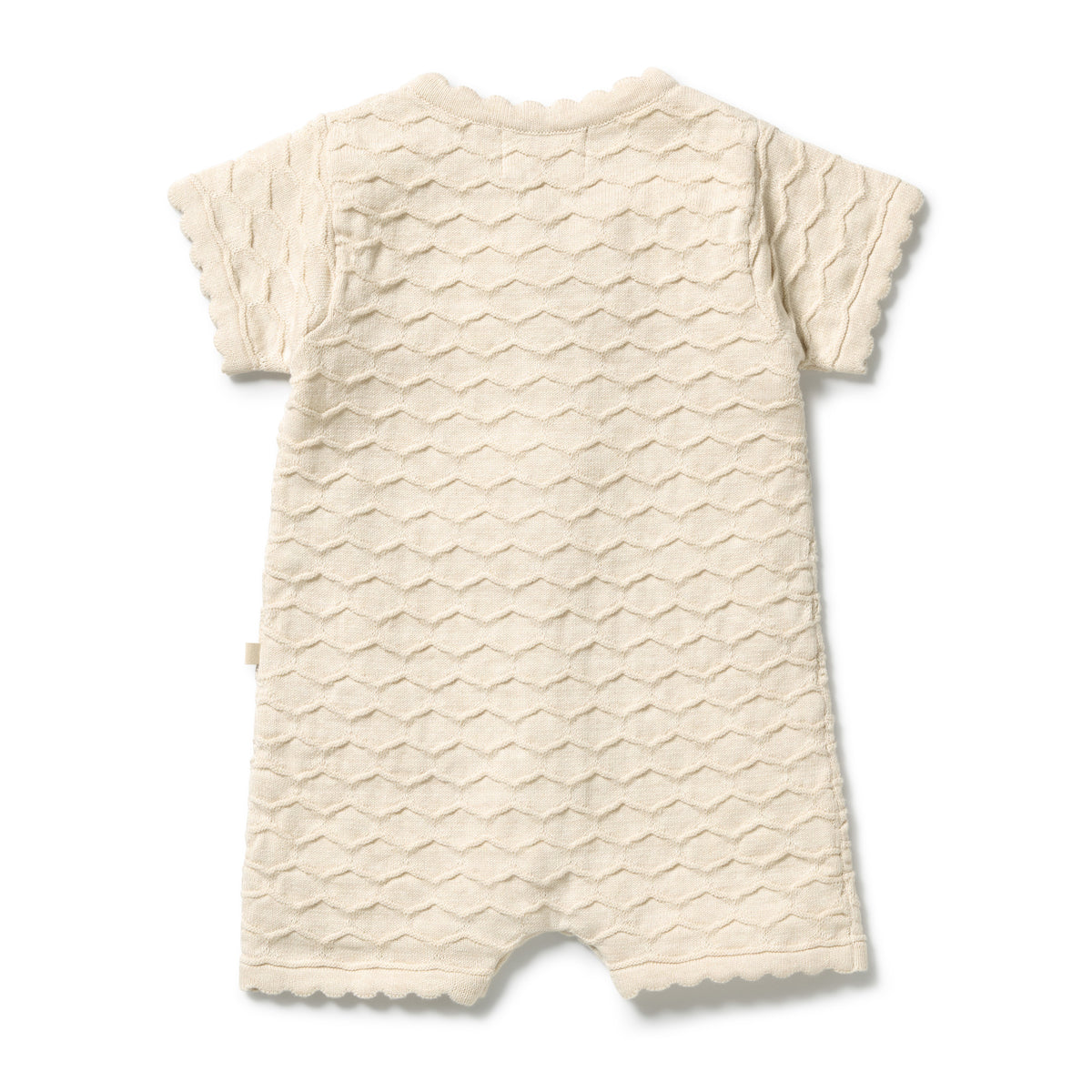 Wilson & Frenchy Milk Cloud Organic Knitted Chevron Growsuit