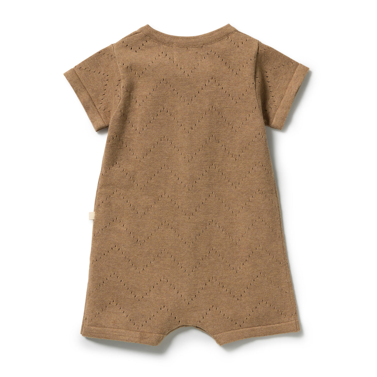 Wilson & Frenchy Ginger Snap Organic Knitted Pointelle Growsuit