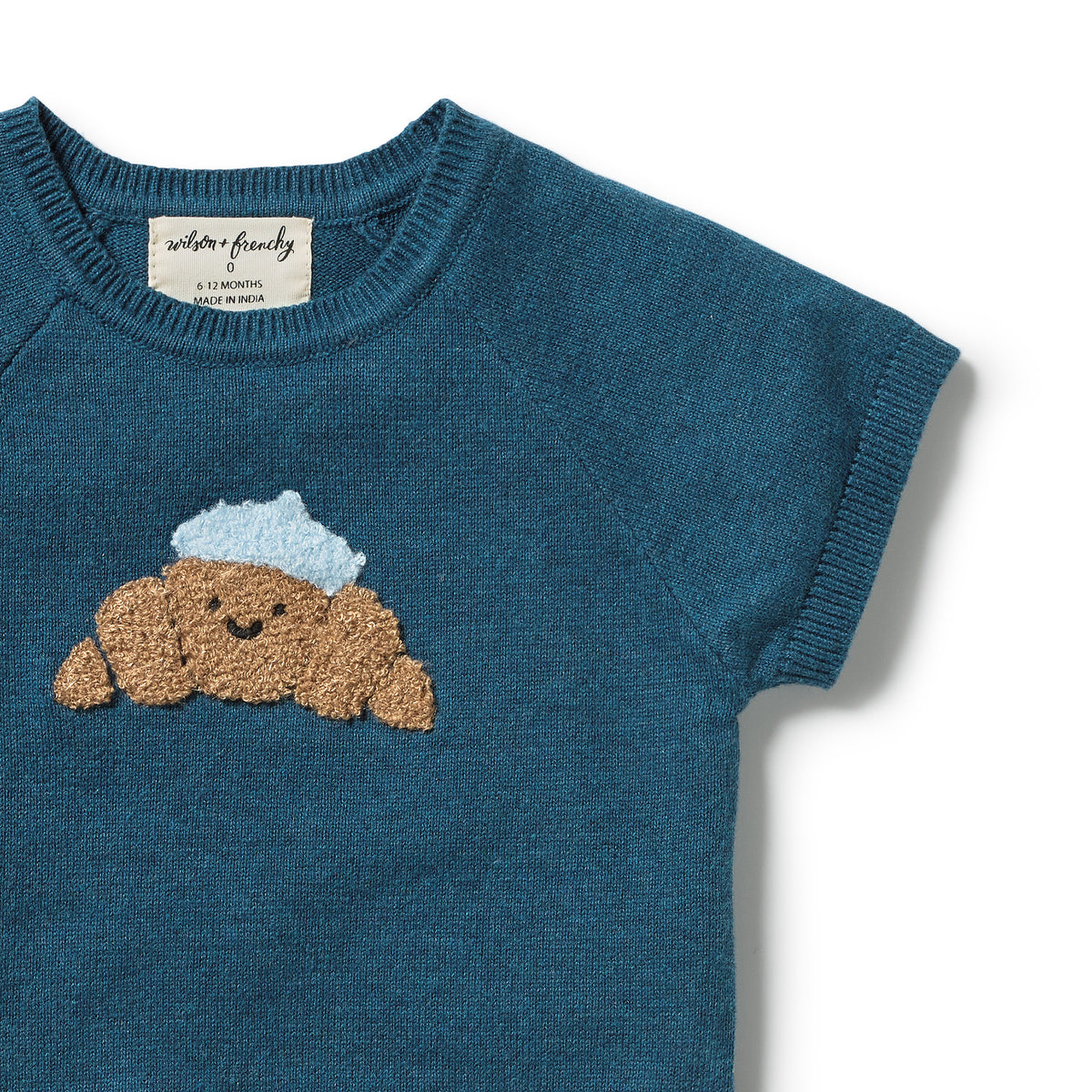 Wilson & Frenchy Little Croissant Organic Knitted Set