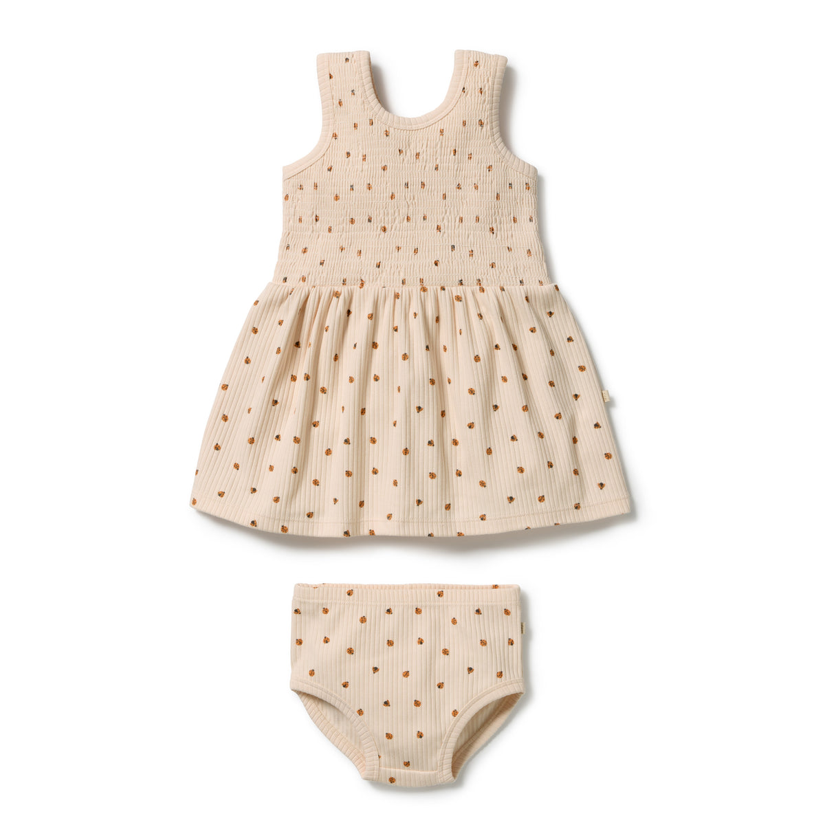 Wilson & Frenchy Little Lady Bugs Organic Dress Set