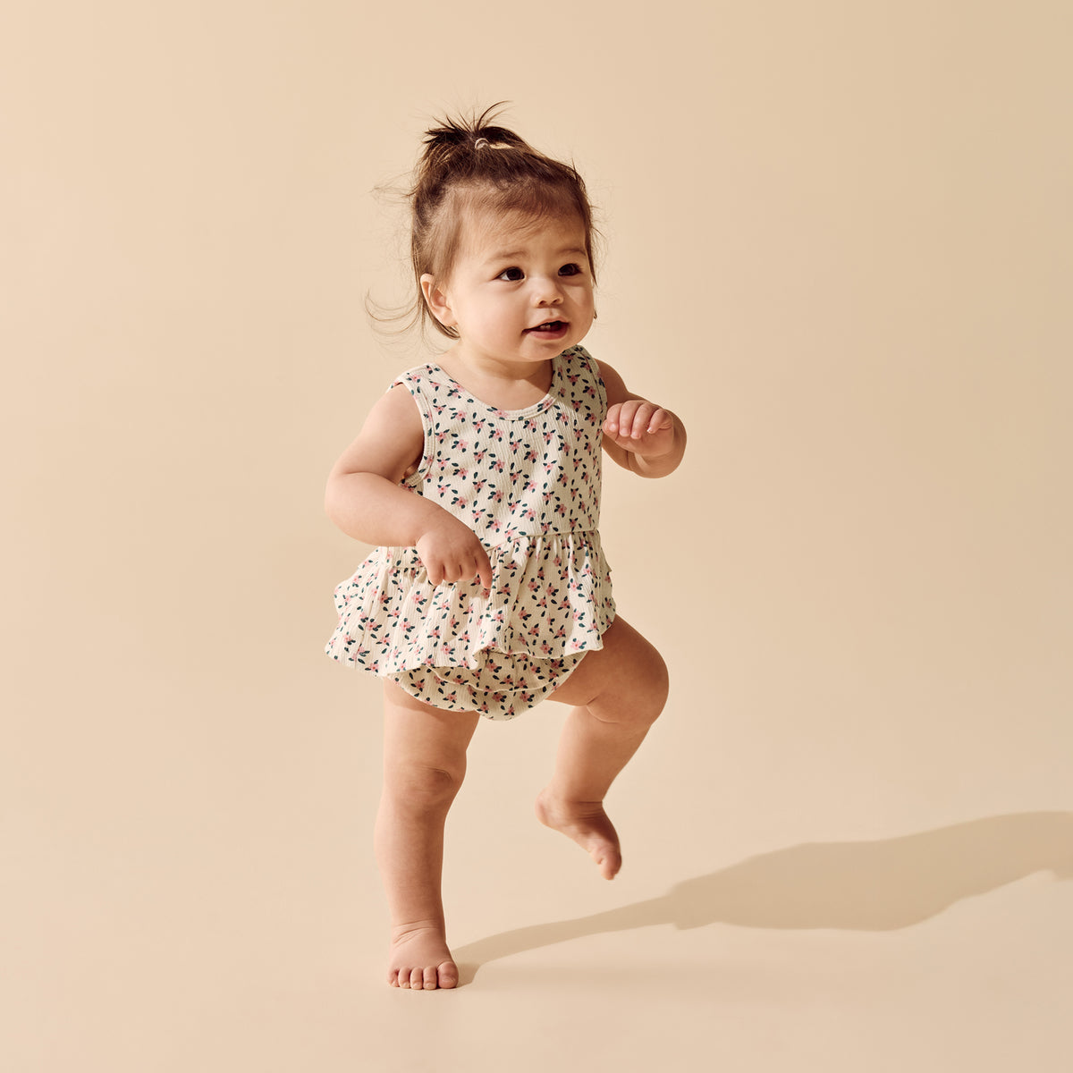 Wilson & Frenchy Little Blossom Organic Crinkle Ruffle Set