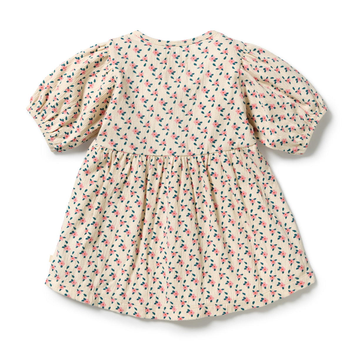 Wilson & Frenchy Little Blossom Organic Crinkle Button Dress