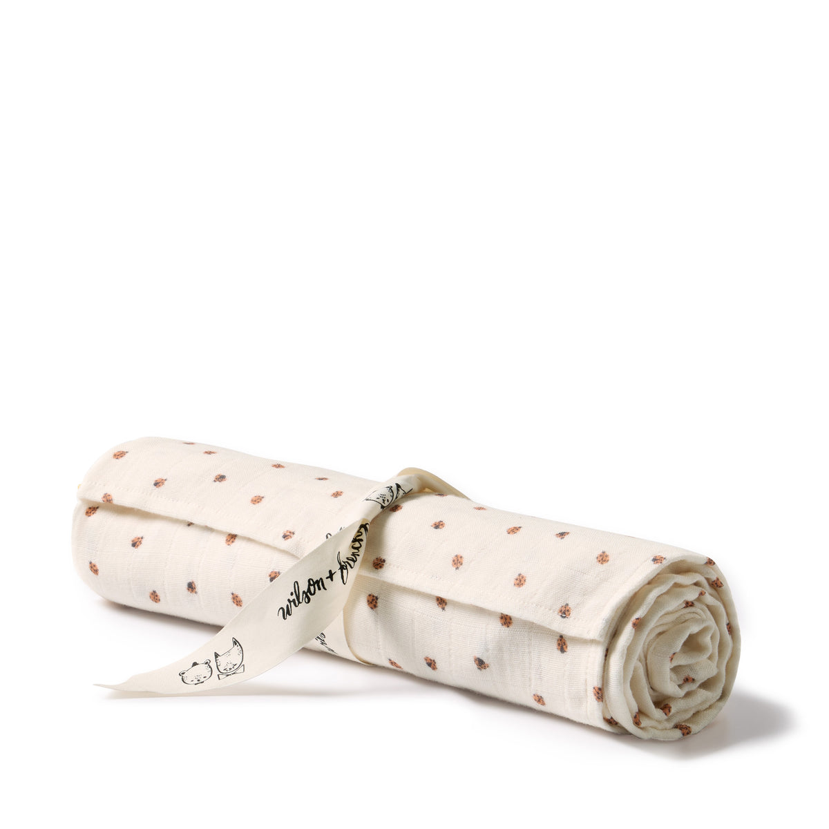 Wilson & Frenchy Little Lady Bugs Organic Muslin