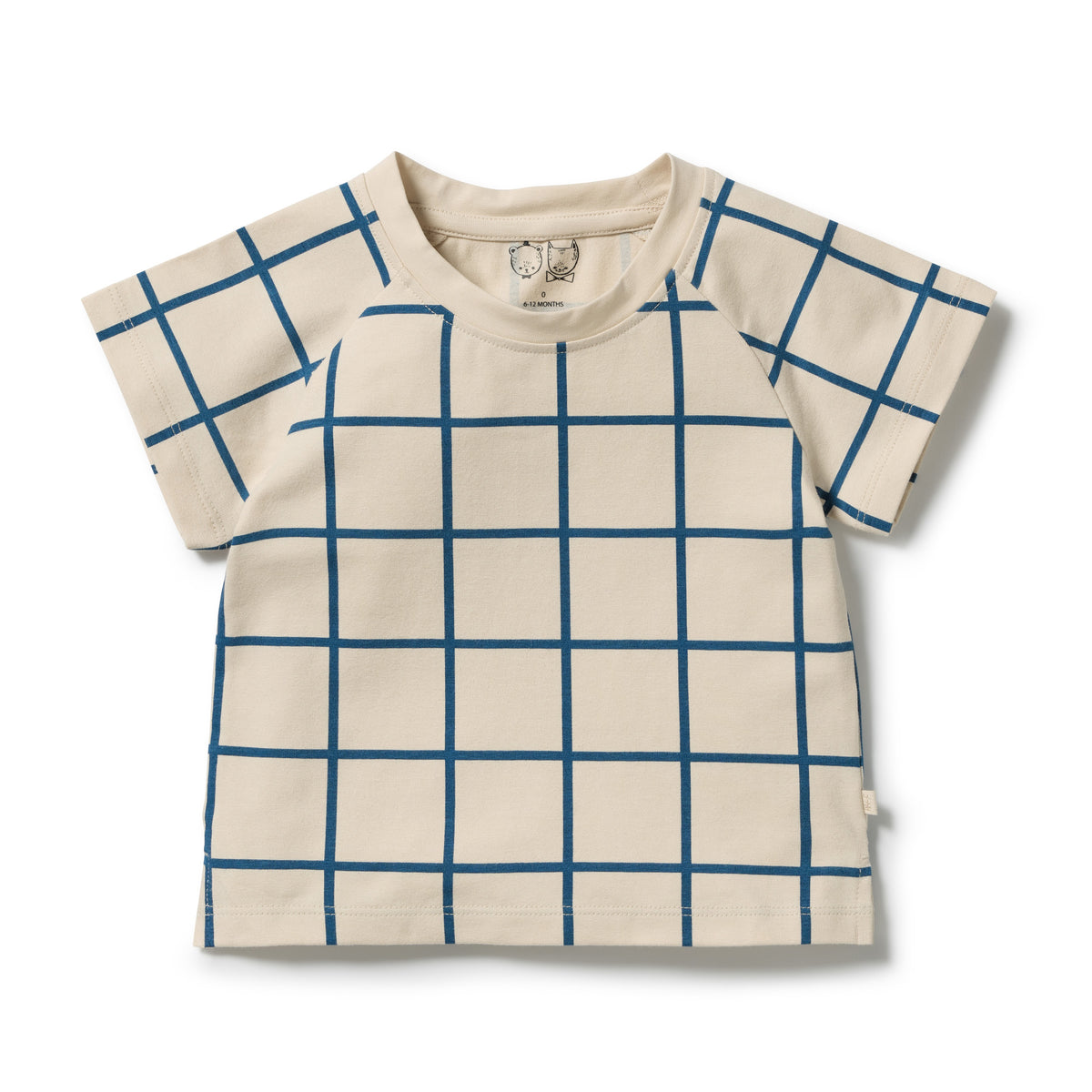 Wilson & Frenchy Bright Blue Check Organic Tee