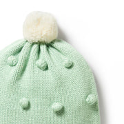 Wilson & Frenchy Mint Green Knitted Bauble Hat