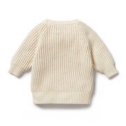 Wilson & Frenchy Ecru Knitted Ribbed Jumper