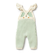 Wilson & Frenchy Mint Green Knitted Ruffle Overall