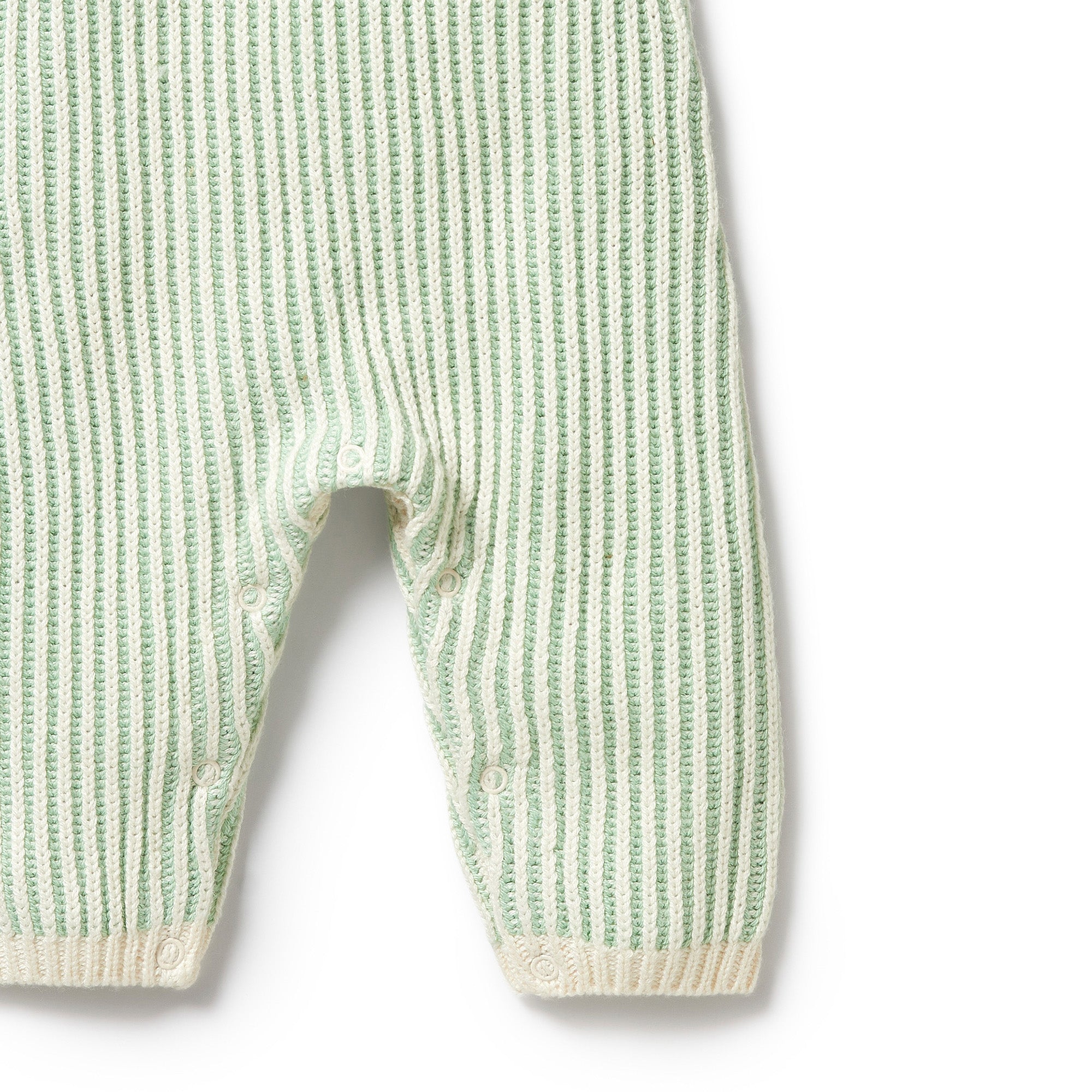 Wilson & Frenchy Mint Green Knitted Ruffle Overall
