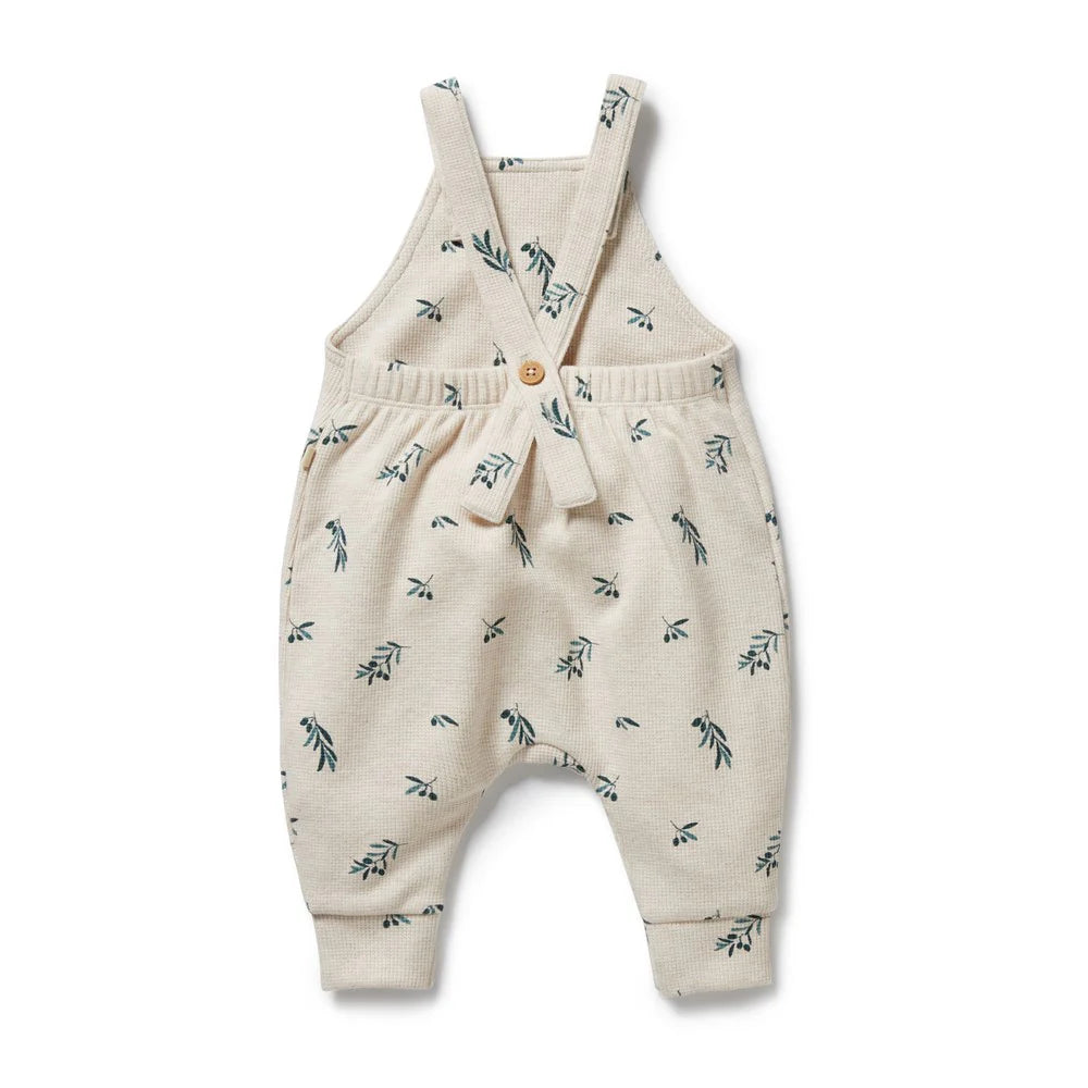 Wilson & Frenchy Little Olive Organic Waffle Overall