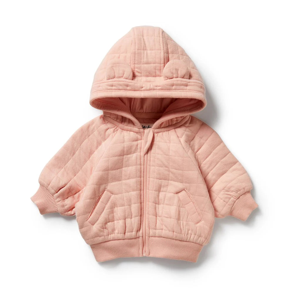 Wilson & Frenchy Pretty Pink Organic Quilted Jacket