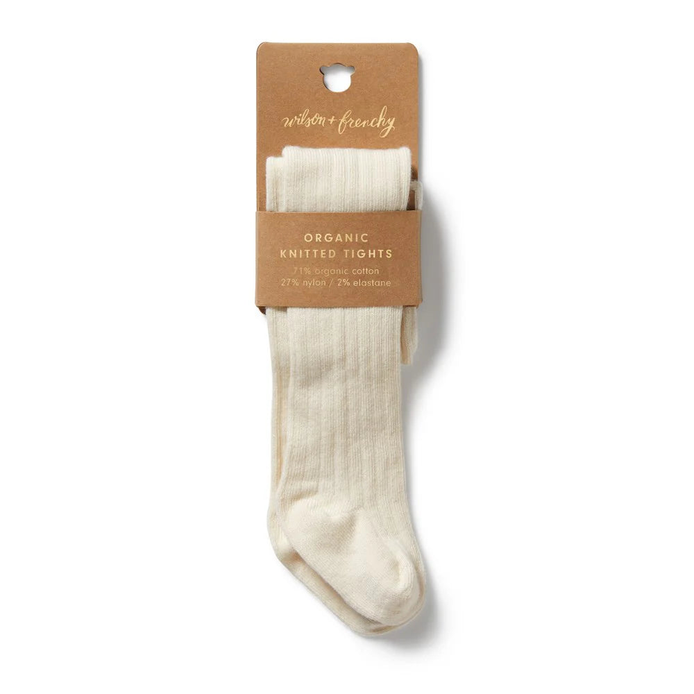 Wilson & Frenchy Buttermilk Organic Ribbed Tights