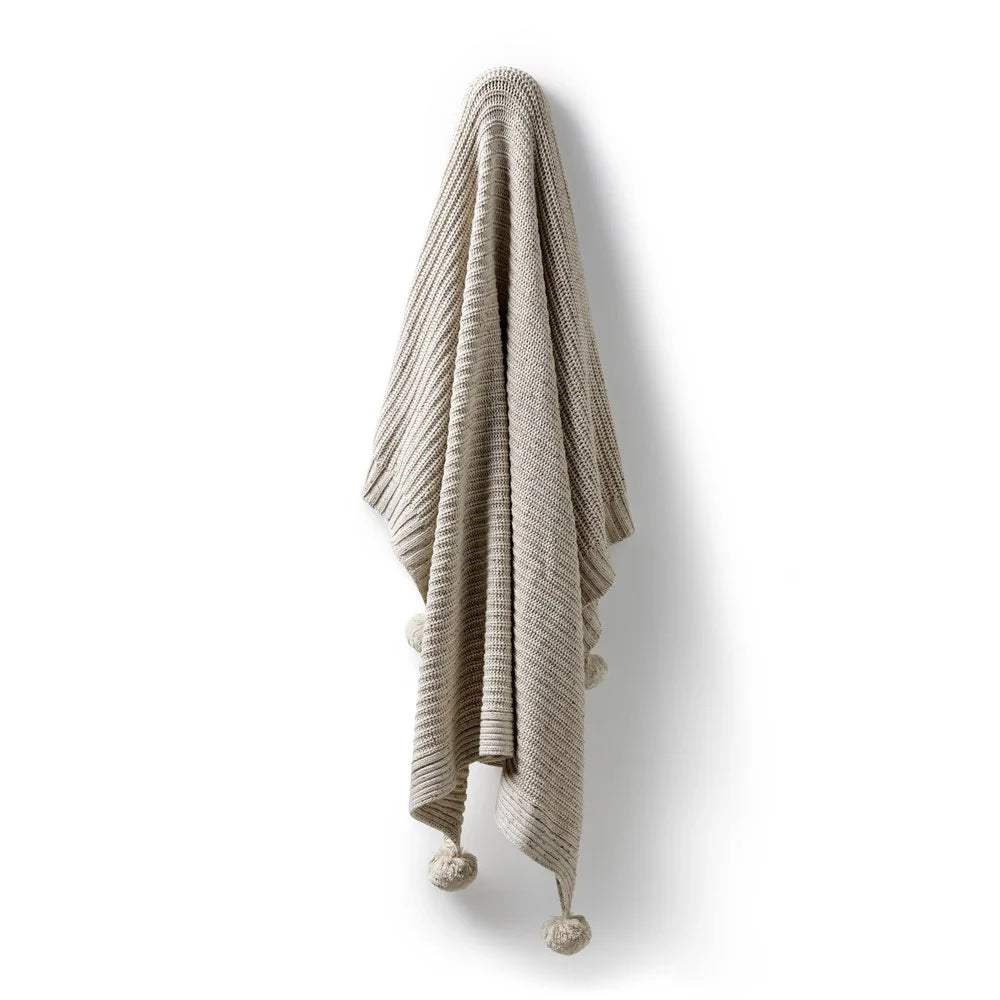 Wilson & Frenchy Cookie and Cream Organic Knitted Blanket