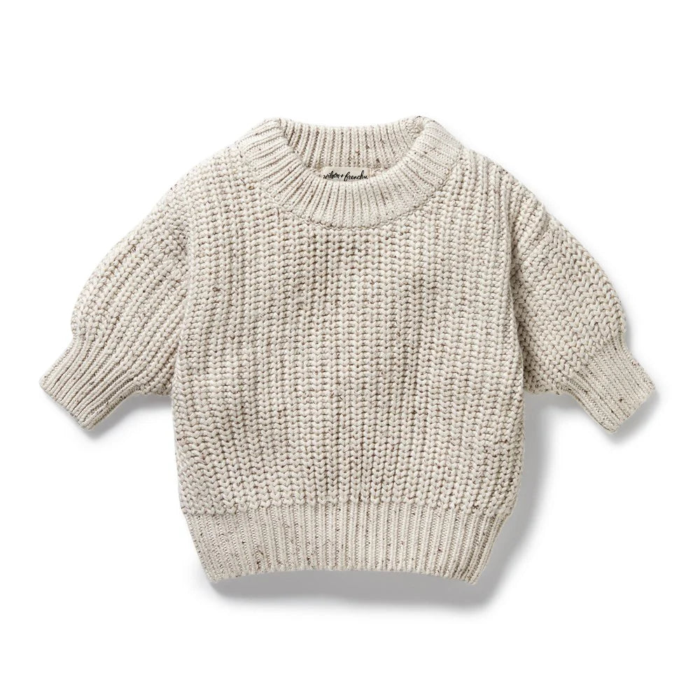 Wilson & Frenchy Cookie and Cream Organic Knitted Jumper