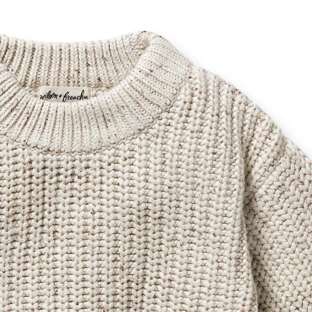 Wilson & Frenchy Cookie and Cream Organic Knitted Jumper