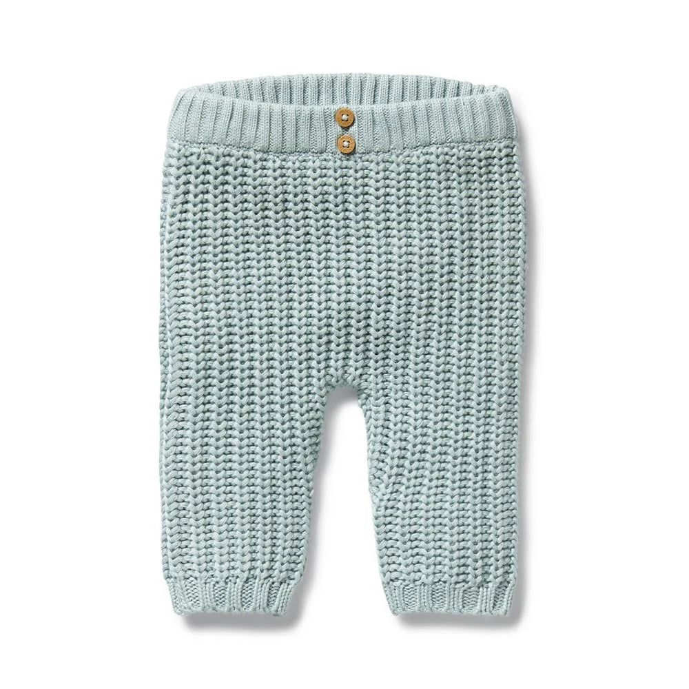 Wilson & Frenchy Duck Egg Organic Knitted Legging