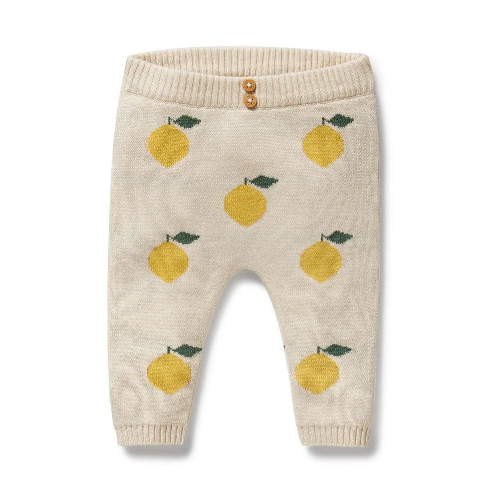 Wilson & Frenchy Lemony Organic Knitted Jacquard Legging