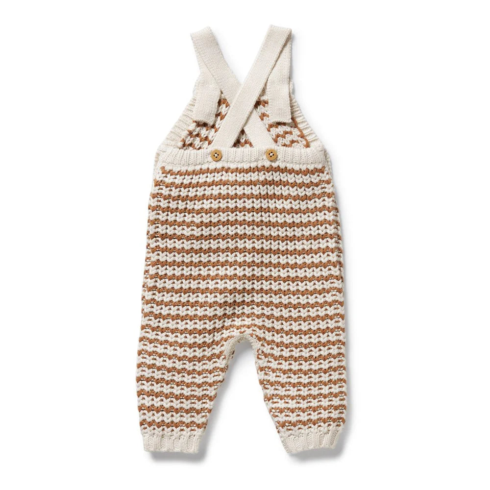 Wilson & Frenchy Cinnamon Stripe Organic Knitted Overall