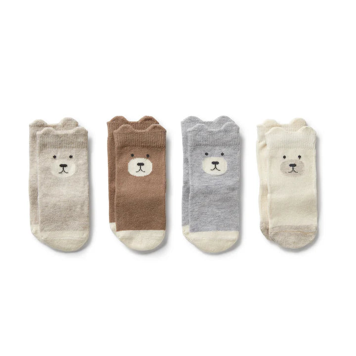 Wilson & Frenchy Unisex Organic 4 Pack Baby Socks