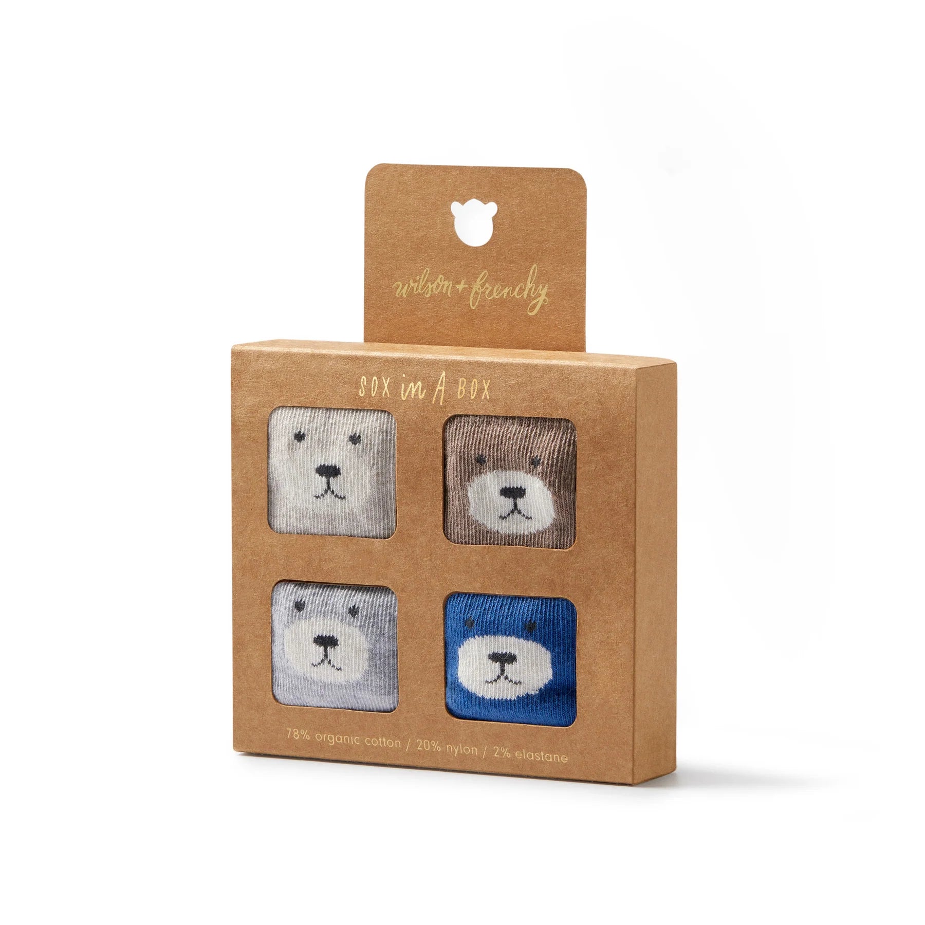 Wilson & Frenchy Boys Organic 4 Pack Baby Socks