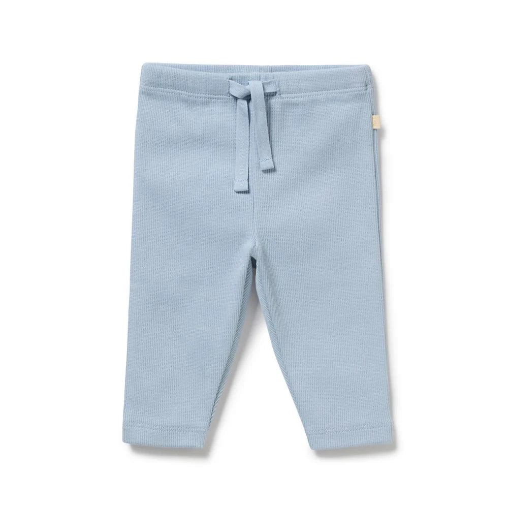 Wilson & Frenchy Storm Blue Organic Rib Legging