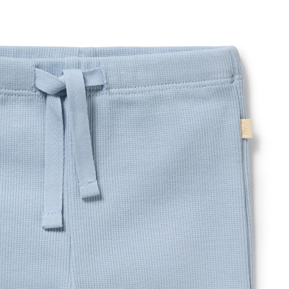 Wilson & Frenchy Storm Blue Organic Rib Legging
