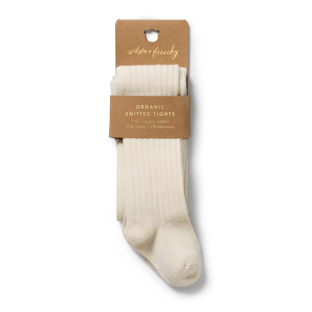 Wilson & Frenchy Buttermilk Organic Ribbed Tights