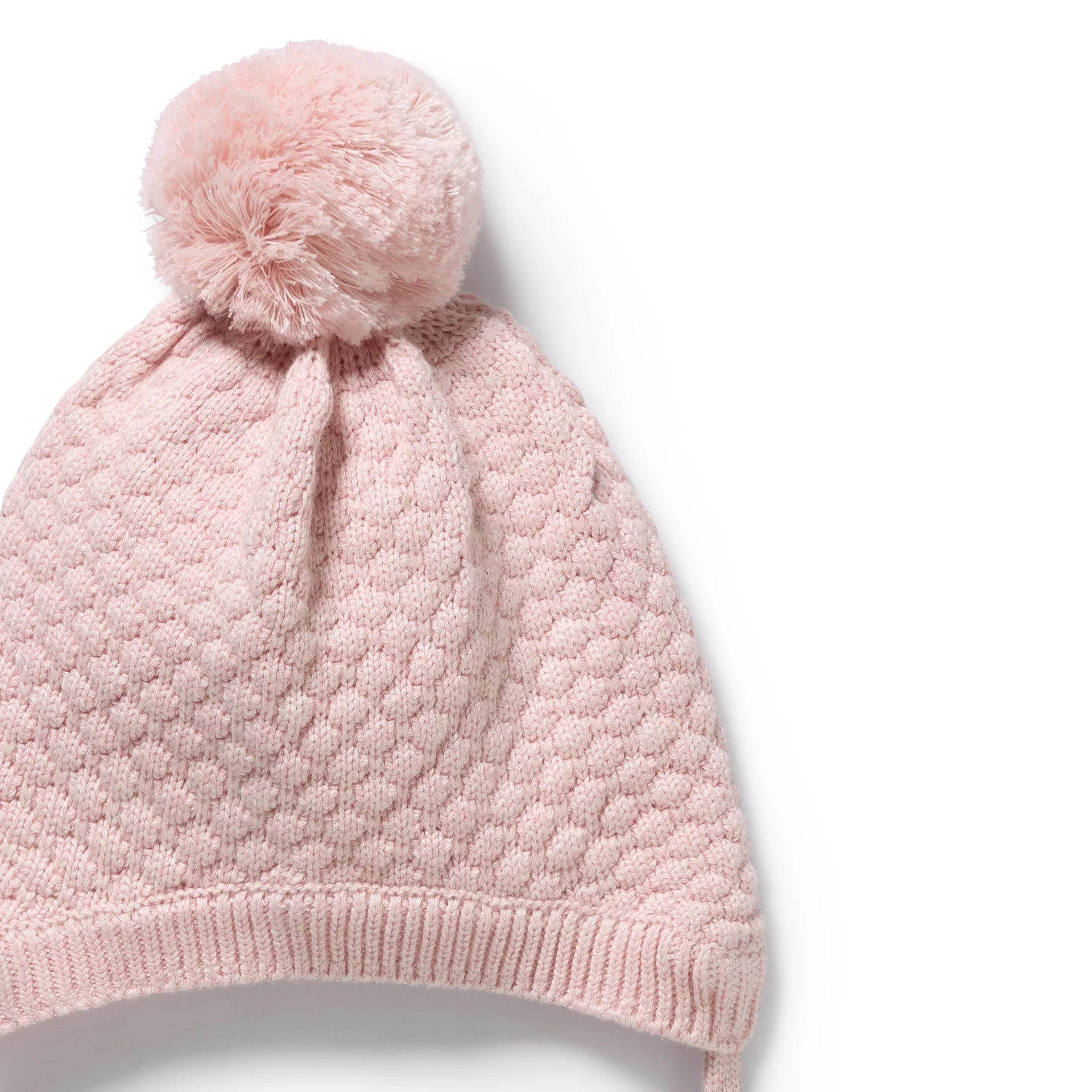 Wilson & Frenchy Marshmellow Organic Knitted Bubble Bonnet