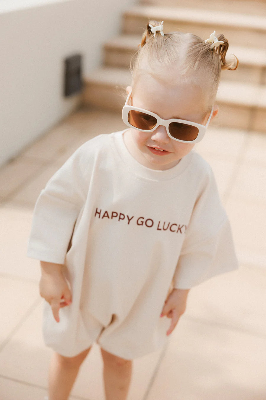 Zada Sol Happy Go Lucky Romper – Cream