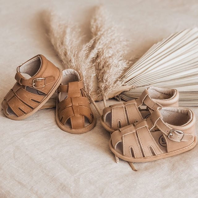 Little MaZoes Zoe Sandal - Caramel