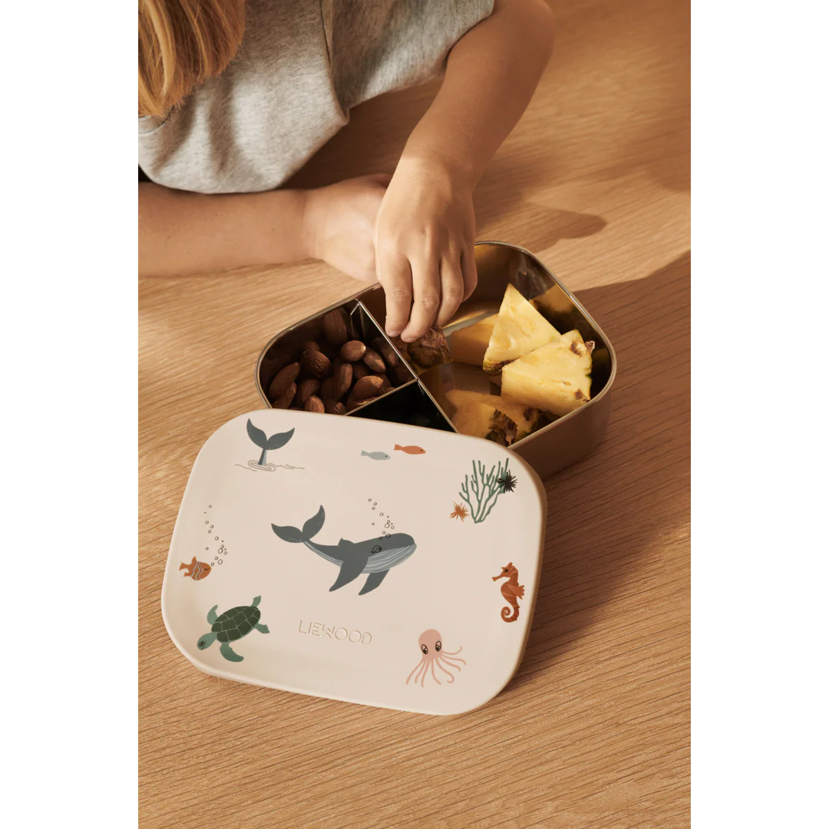 Liewood Arthur Printed Lunchbox Sea Creature / Sandy