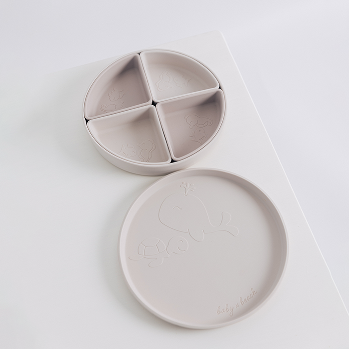 Baby by Beach Multi-Use Divider Tableware Set - Seashell