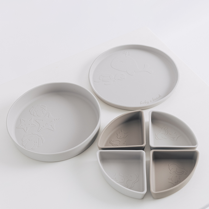 Baby by Beach Multi-Use Divider Tableware Set - Warm Sand
