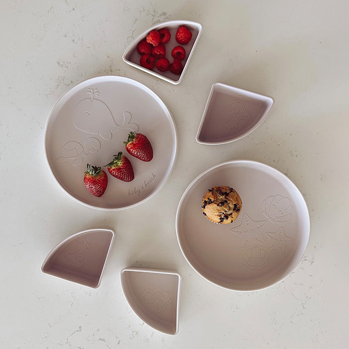 Baby by Beach Multi-Use Divider Tableware Set - Seashell