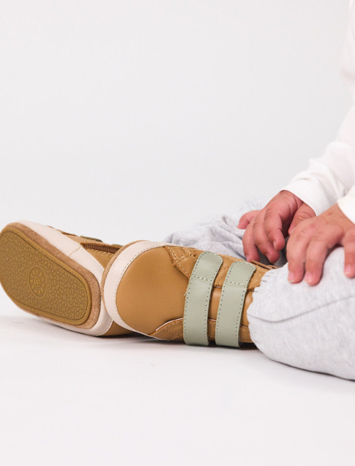 Pretty Brave Baby Hi-Top Tan/Sage