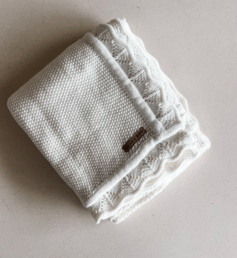 Seaka Boo BeiBi Blanket - White