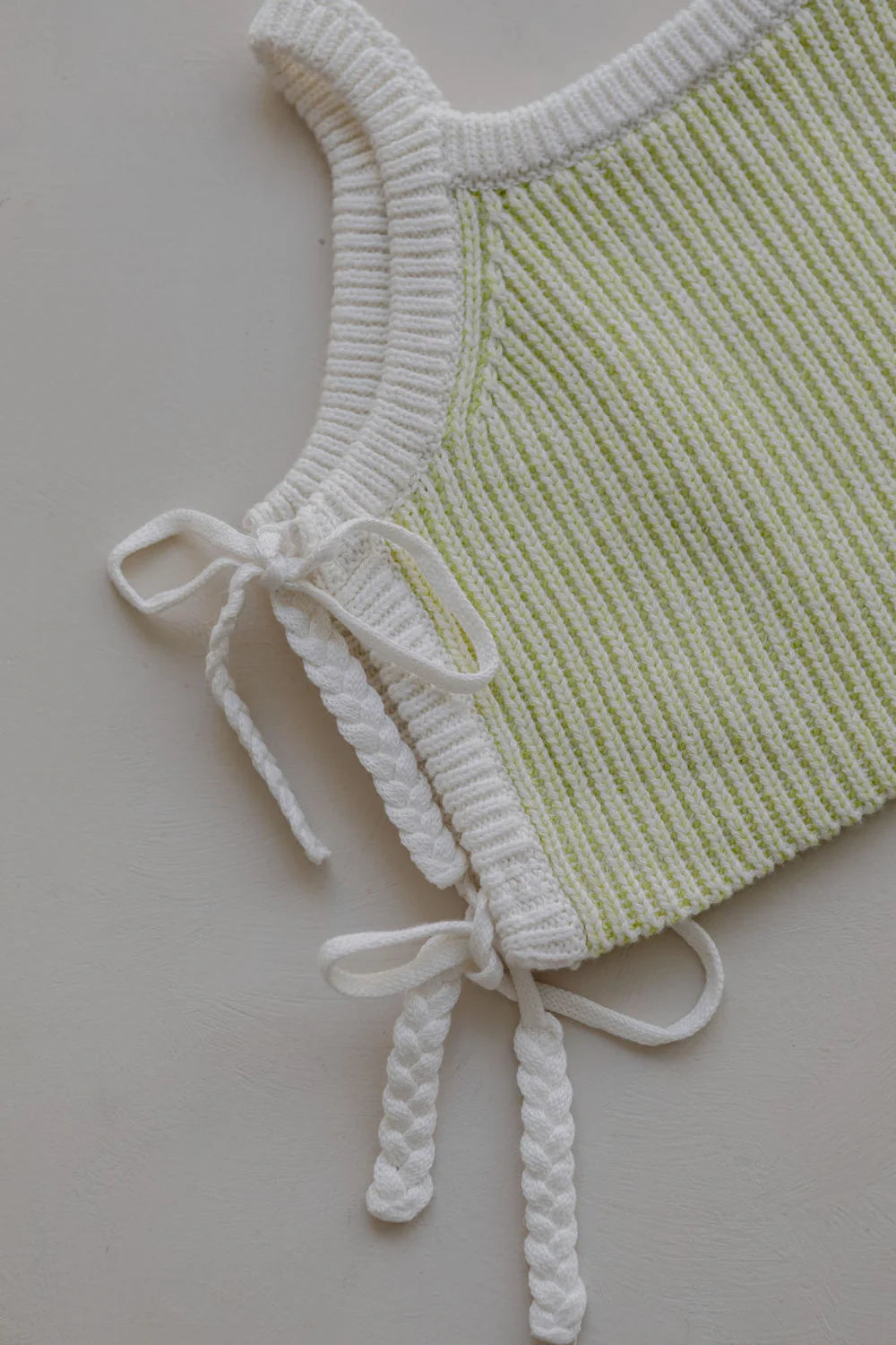 Belle & Sun Braid Crop Top - Zest
