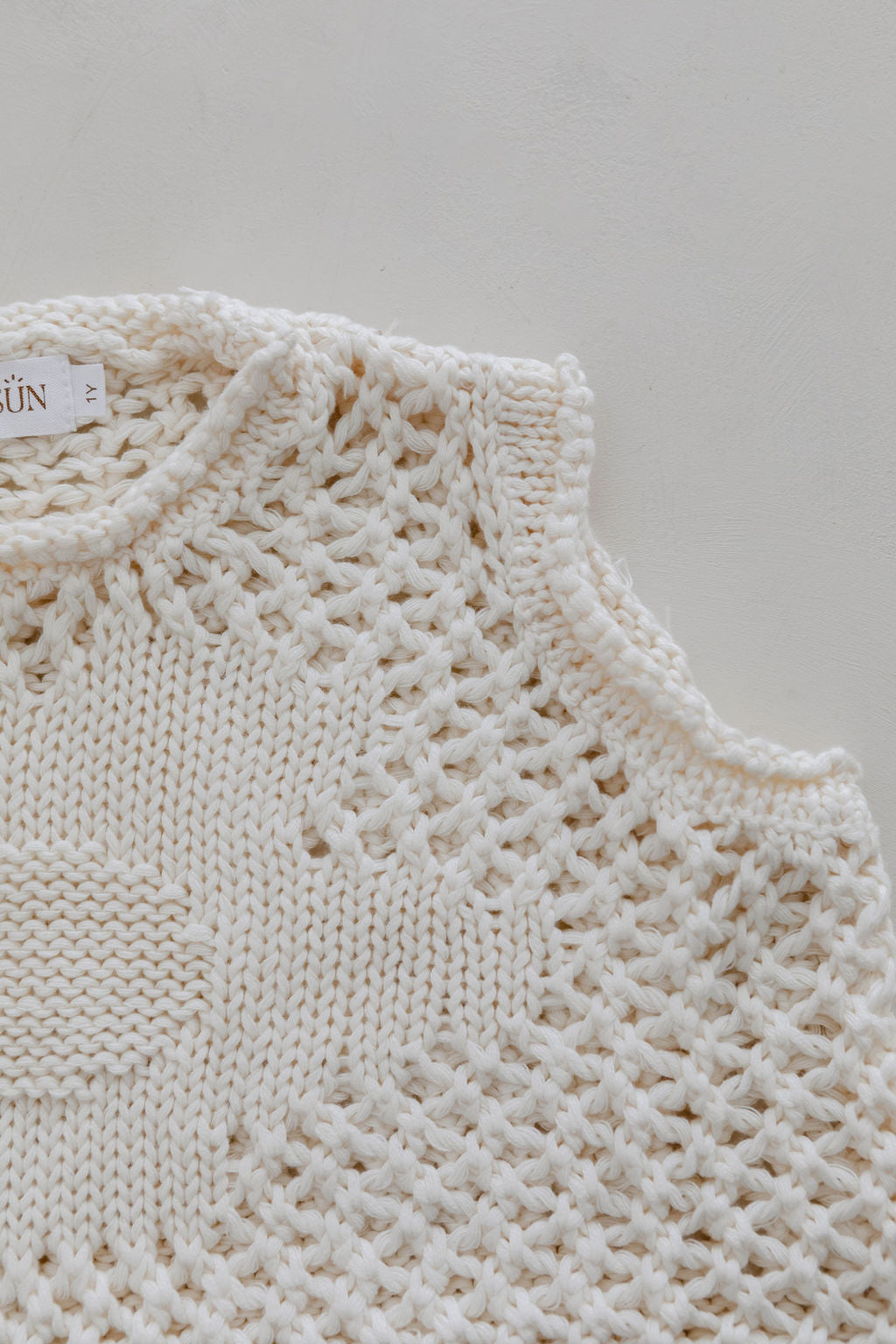 Belle & Sun Crochet Beach Dress - Natural