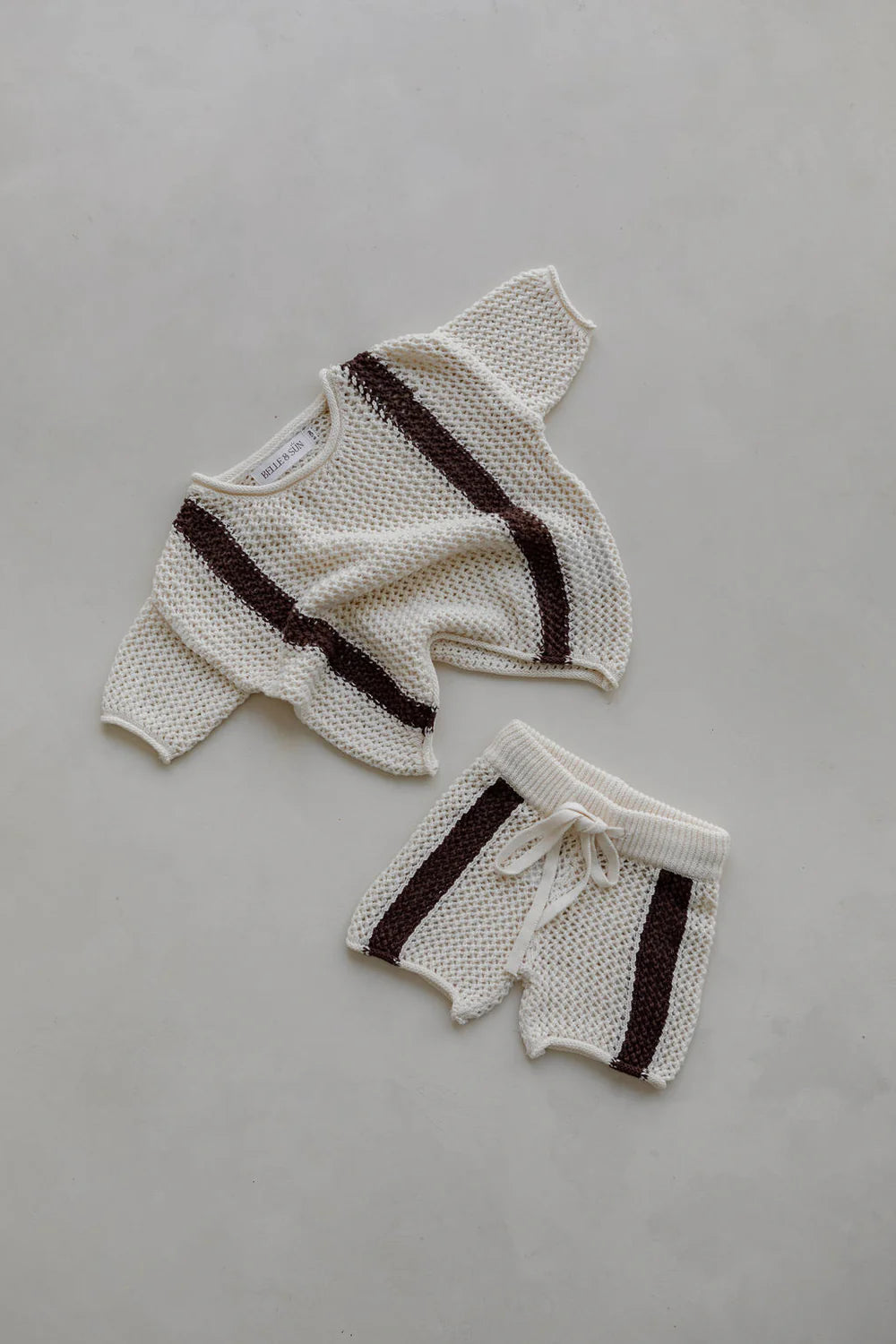 Belle & Sun Crochet Shorts - Coconut