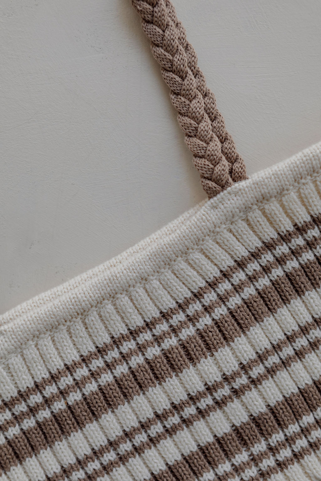 Belle & Sun Braid Crop Top - Cedar Stripe