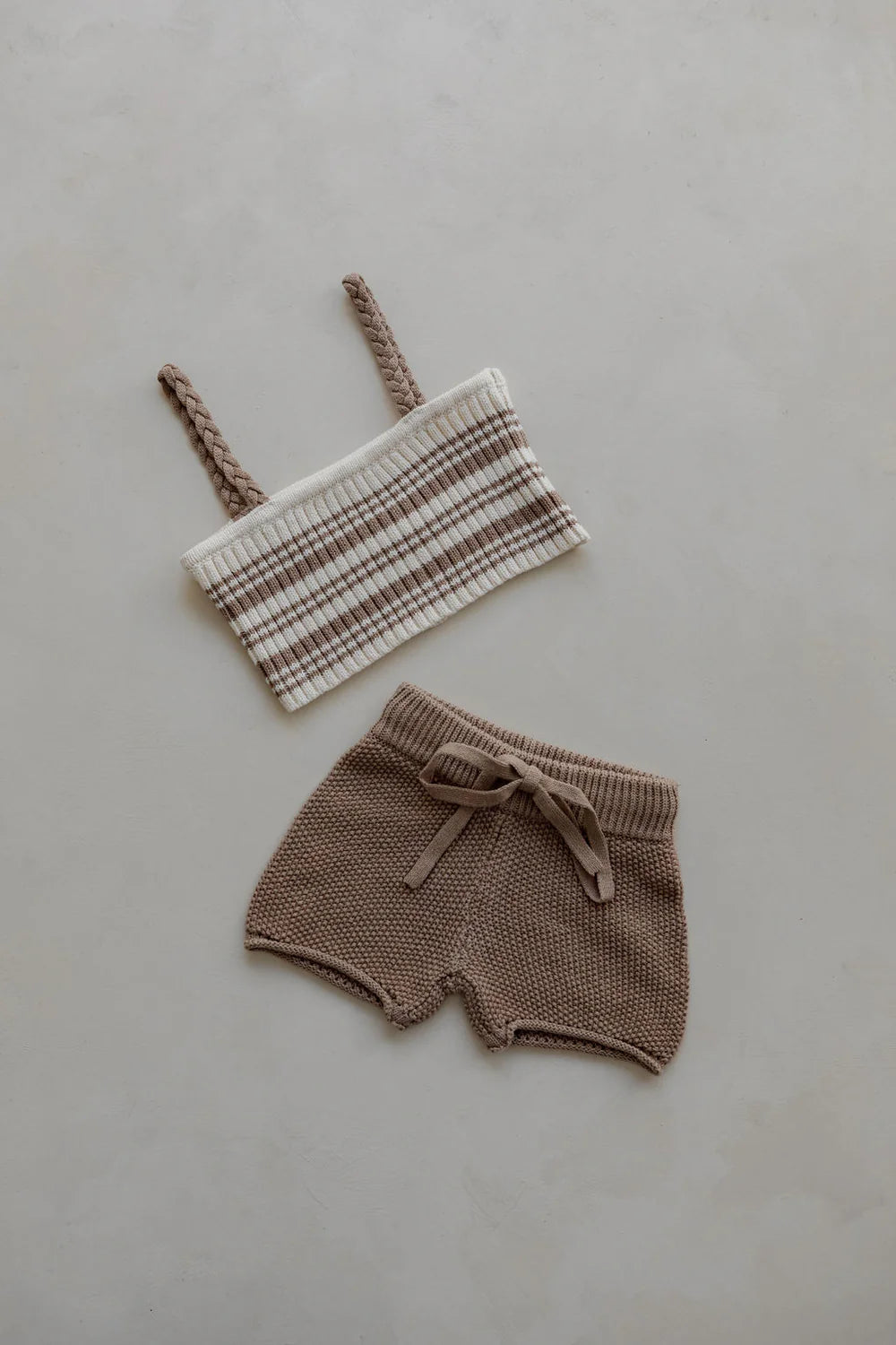 Belle & Sun Crochet Shorts - Cedar