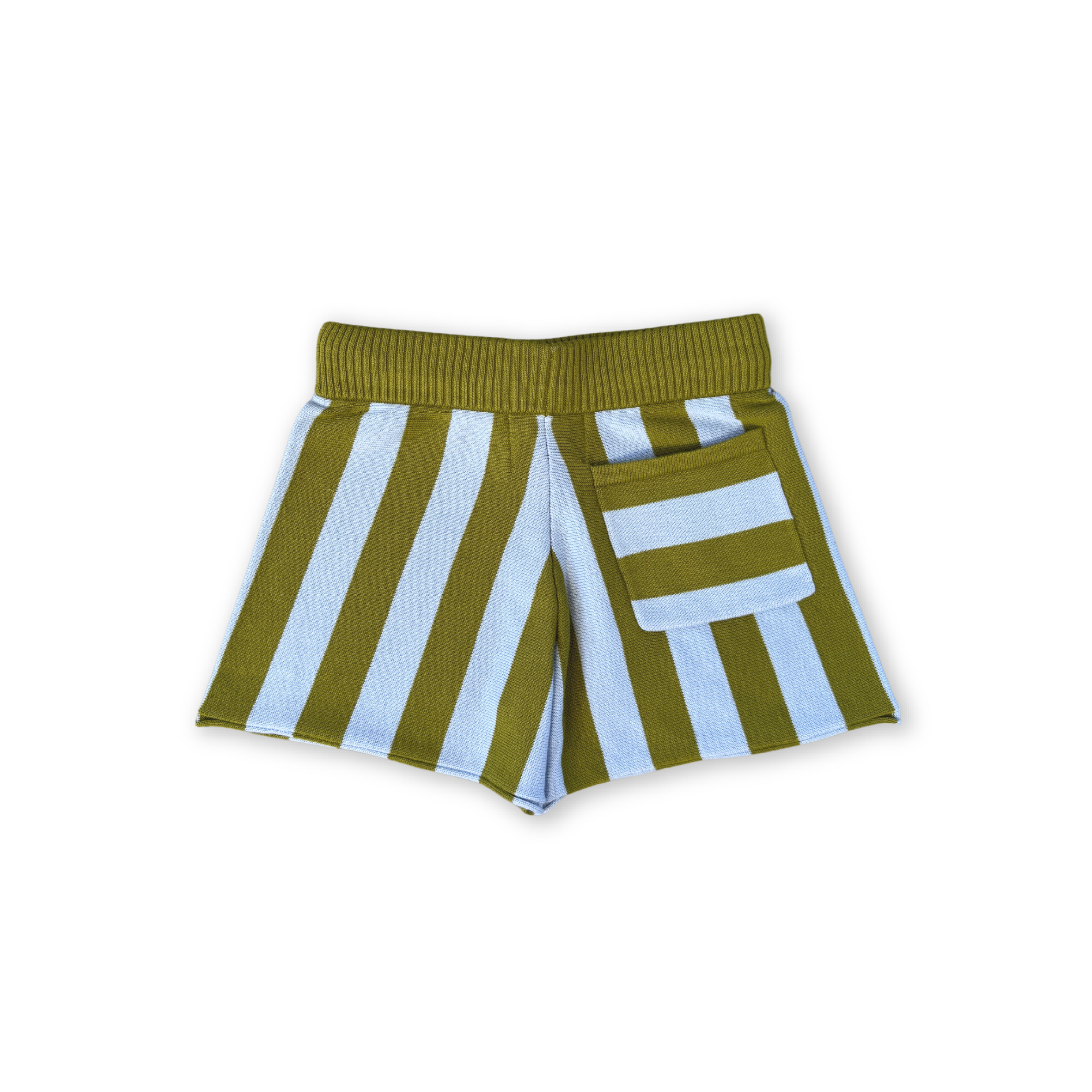 Grown Organic Vertical Stripe Knit Shorts - Ocean & Leaf